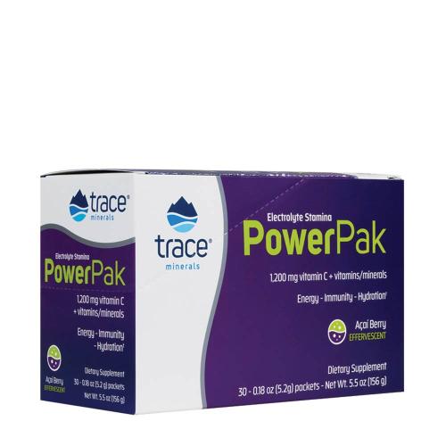 Trace Minerals Electrolyte Stamina Power Pak  (30 Packungen, Açaifrucht)