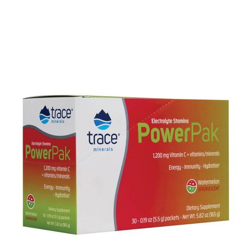 Trace Minerals Electrolyte Stamina Power Pak  (30 Packungen, Wassermelone)