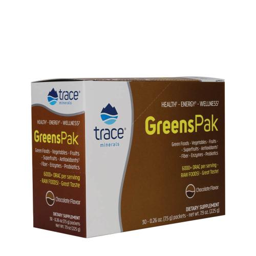 Trace Minerals Greens Pak  (30 Packungen, Schokolade)