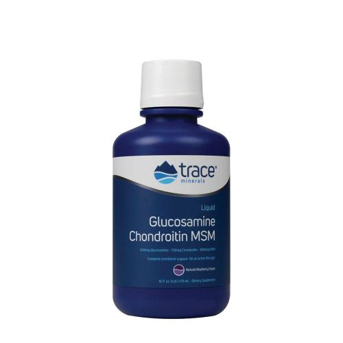 Trace Minerals  Liquid Glucosamine/Chondroitin/MSM  (473 ml, Blaubeere)
