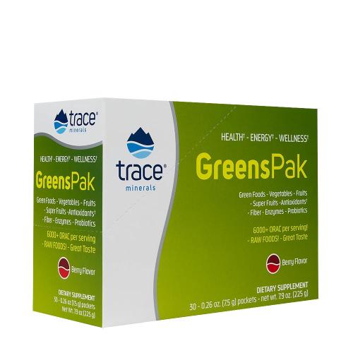 Trace Minerals Greens Pak (30 Packungen, Beere)