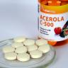 Vitaking Vitamin C-500 Acerola Raspberry (40 Kautabletten, Erdbeerbeutel)