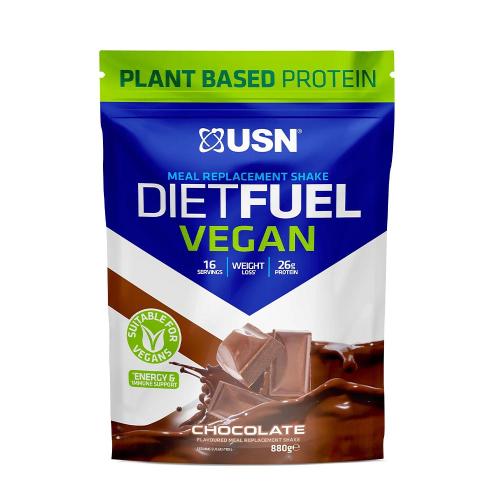 USN Diet Fuel Vegan Meal Replacement Shakes (880 g, Schokolade)