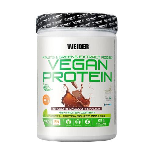 Weider Vegan Protein (750 g, Schokoladen Brownie)
