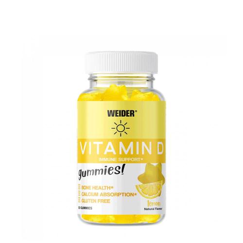 Weider Vitamin D Gummies (50 Gummibonbons, Zitrone)