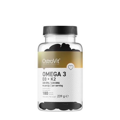 OstroVit Omega 3 D3+K2 (180 Kapseln)