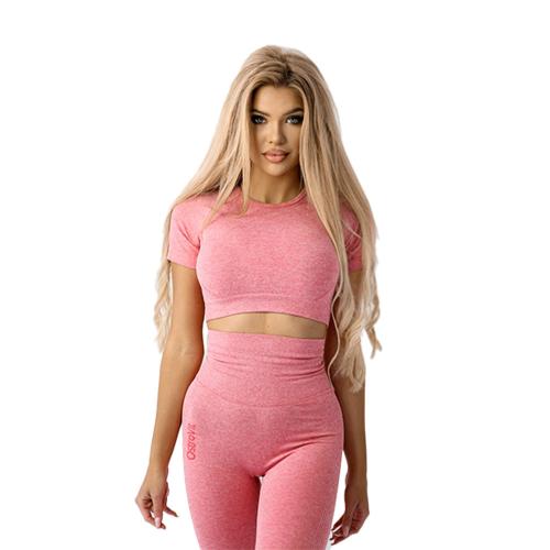 OstroVit Seamless Short-Sleeve Crop Top (XS, Pink)