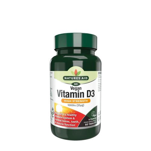 Natures Aid Vitamin D3 1000 IU (Vegan) (60 Tabletten)