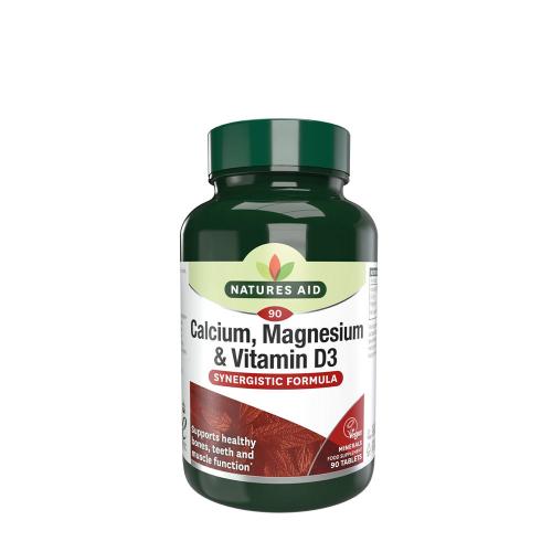 Natures Aid Calcium, Magnesium + Vitamin D3 (90 Tabletten)