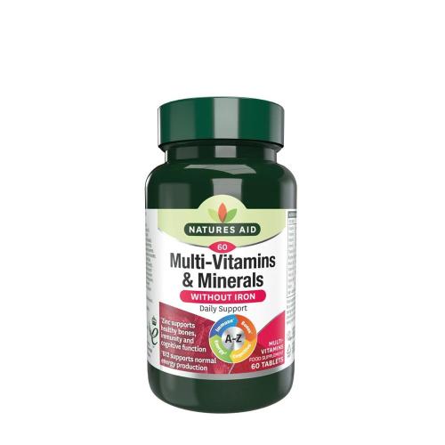 Natures Aid Multi-Vitamins & Minerals (without Iron) (60 Tabletten)