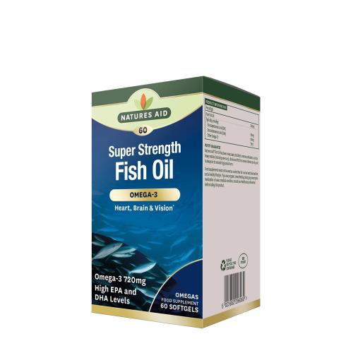 Natures Aid Super Strength Fish Oil - Omega-3 (60 Weichkapseln)