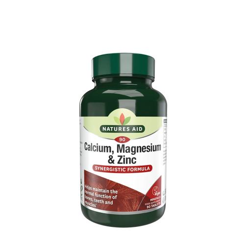Natures Aid Calcium, Magnesium + Zinc (90 Tabletten)