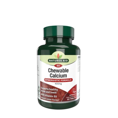 Natures Aid Chewable Calcium 400 mg + Vitamin D (60 Tabletten)