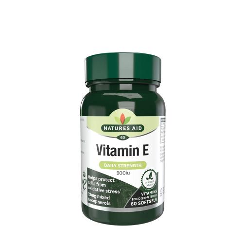 Natures Aid Vitamin E 200 IU (60 Weichkapseln)