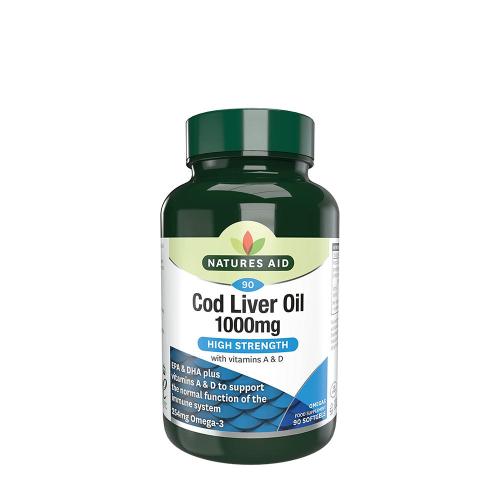 Natures Aid Cod Liver Oil 1000 mg (90 Weichkapseln)