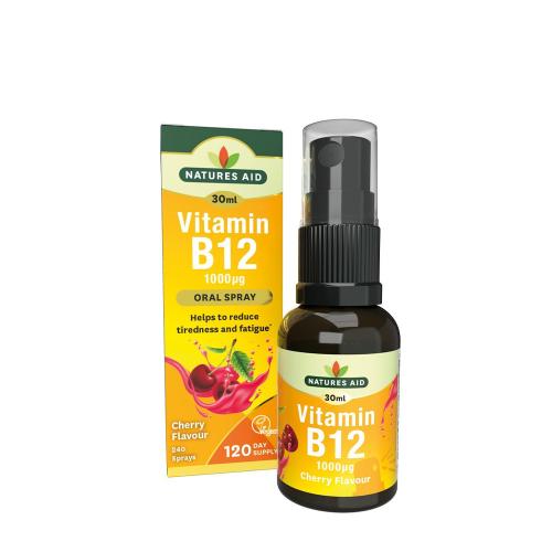Natures Aid Vitamin B12 Daily Oral Spray (30 ml, Kirsche)