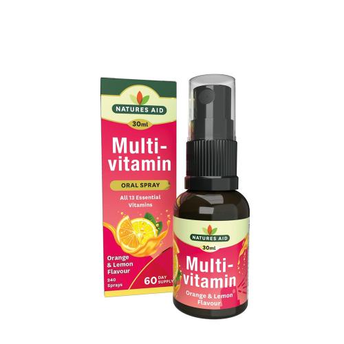 Natures Aid Multivitamin Daily Oral Spray (30 ml, Zitrone & Orange)