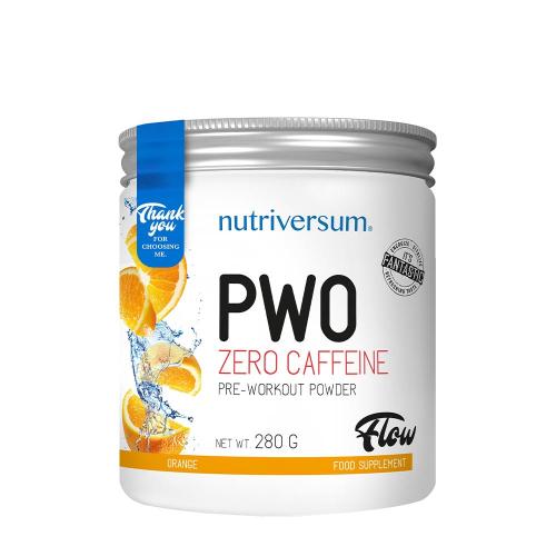 Nutriversum PWO zero caffeine - FLOW (280 g, Orange)