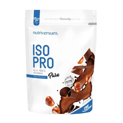 Nutriversum ISO PRO - PURE  (1000 g, Schokolade & Haselnuss)