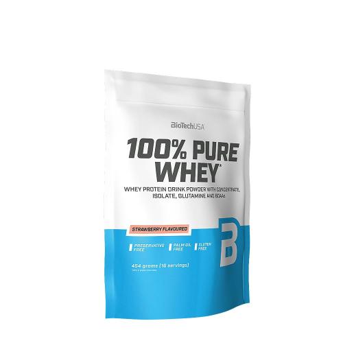 BioTechUSA 100% Pure Whey (454 g, Erdbeere)