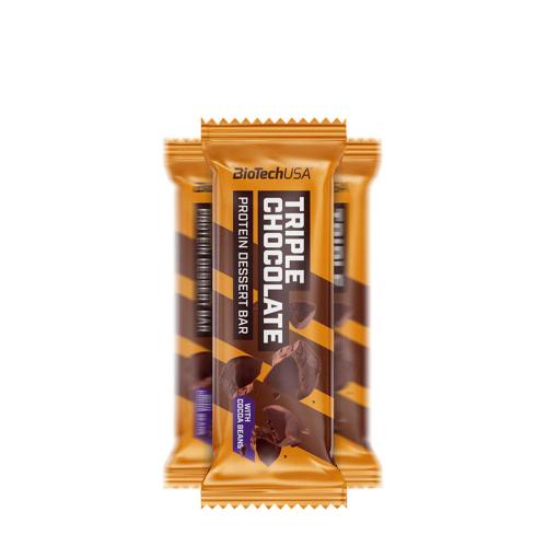 BioTechUSA Protein Dessert Bar (50 g, Dreifache Schokolade)