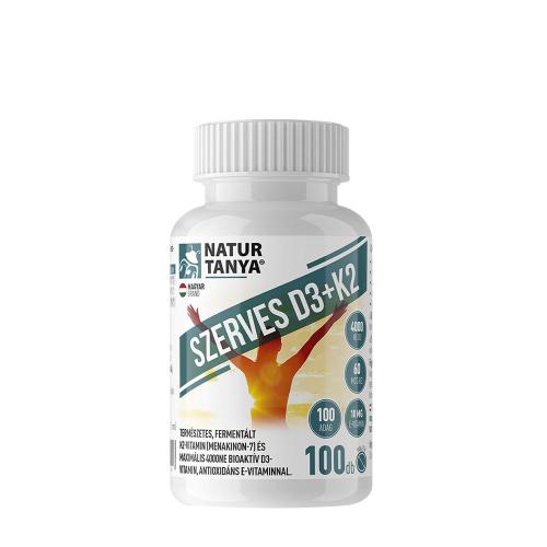 Natur Tanya Organic D3 + K2 Vitamin (100 Tabletten)