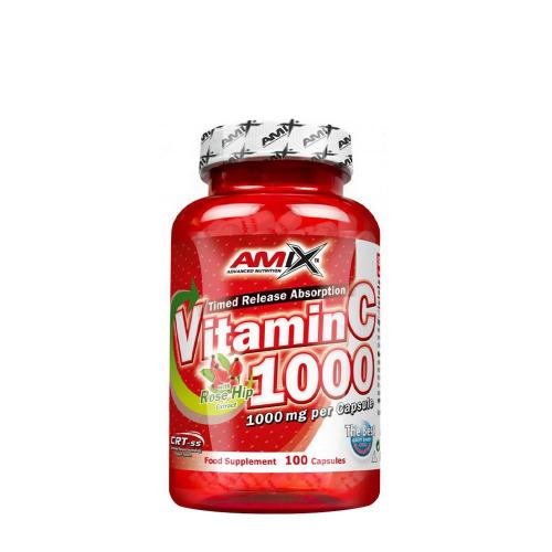 Amix Vitamin C 1000 mg with Rose Hips (100 Kapseln)