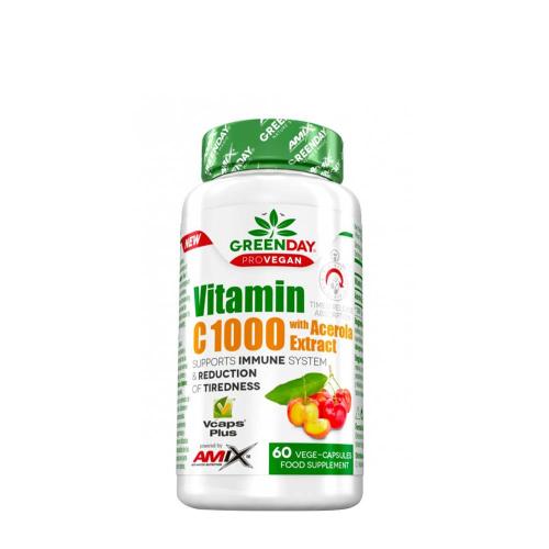 Amix GreenDay® ProVEGAN Vitamin C 1000 with Acerola Extract (60 Kapseln)