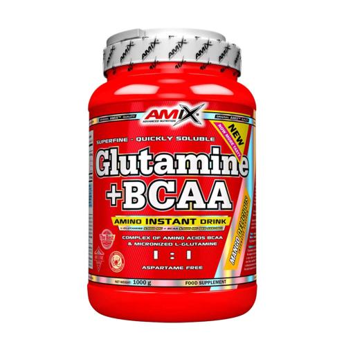 Amix Glutamine + BCAA powder (1000 g, Natürlich)