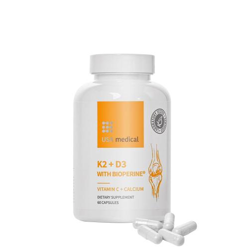 USA medical K2+D3 With Bioperine (60 Kapseln)