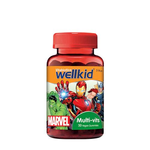 Vitabiotics Wellkid Marvel Multi-Vits (50 Gummibonbons, Erdbeerbeutel)