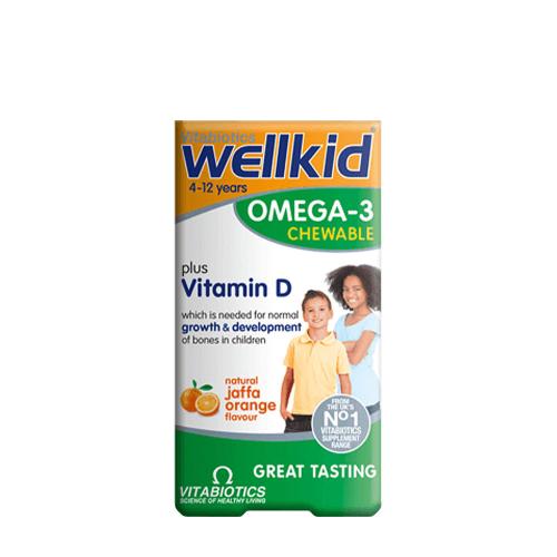 Vitabiotics Wellkid Omega-3 Chewable  (60 Kapseln, Orange)