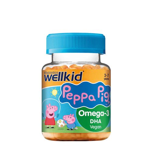 Vitabiotics Wellkid Peppa Pig Omega-3 DHA (30 Gummibonbons, Orange)