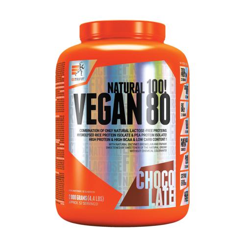 Extrifit Vegan 80 (2000 g, Schokolade)