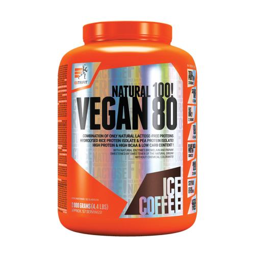 Extrifit Vegan 80 (2000 g, Eis Kaffee)