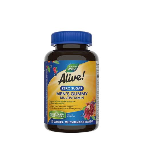 Natures Way Alive!® Zero Sugar Men's Gummy Multivitamin (50 Gummibonbons)