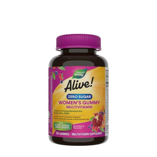 Natures Way Alive!® Zero Sugar Women's Gummy Multivitamin (50 Gummibonbons)