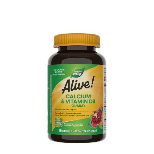 Natures Way Alive!® Calcium + D3 Gummies (60 Gummibonbons)