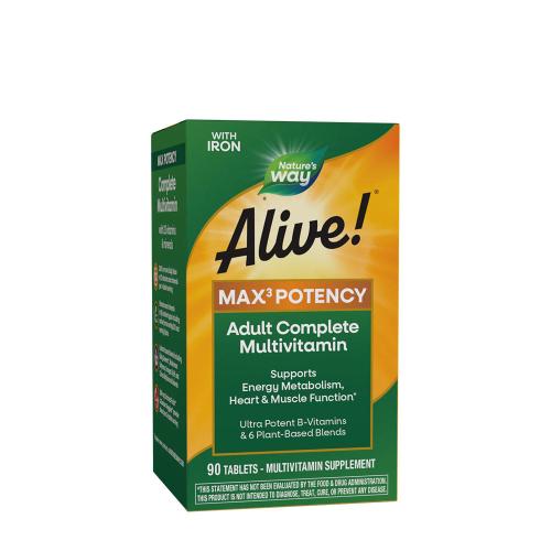 Nature's Way Alive!® Max3 Potency Multivitamin (90 Tabletten)