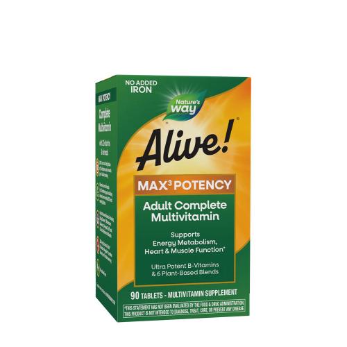 Nature's Way Alive!® Max3 Daily Multivitamin Without Iron (90 Tabletten)