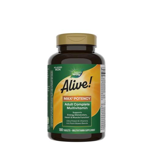 Nature's Way Alive!® Max3 Daily Multivitamin Without Iron (180 Tabletten)