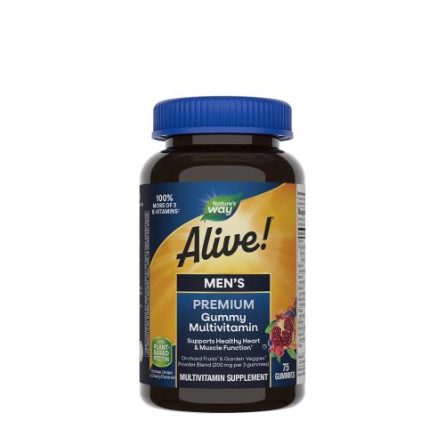 Natures Way Alive!® Premium Men’s Gummy Multivitamin (75 Gummibonbons)