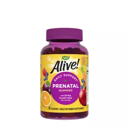   Nature's Way Alive!® Daily Support Prenatal Gummy Multivitamin (90 Gummibonbons, Orangen-Himbeer-Limonade)