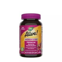   Nature's Way Alive!® Premium Women’s 50+ Gummy Multivitamin (75 Gummibonbons, Kirsche & Weintraube)