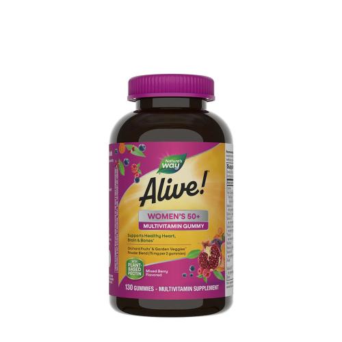 Natures Way Alive!® Women's 50+ Gummy Multivitamin (130 Gummibonbons, Gemischte Beeren)