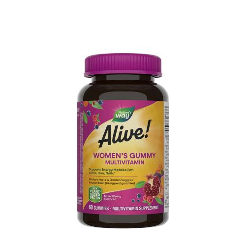 Natures Way Alive!® Women’s Gummy Multivitamin (60 Gummibonbons, Gemischte Beeren)