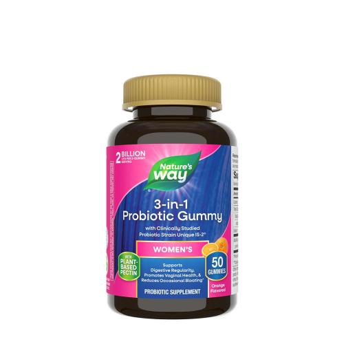 Natures Way 3-in-1 Probiotic Women's Gummy (50 Gummibonbons)