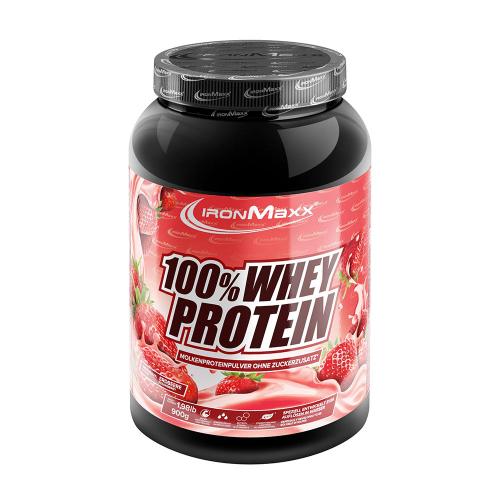 Ironmaxx IRONMAXX 100% WHEY PROTEIN (900g apple cinnamon) (900 g, Erdbeere)