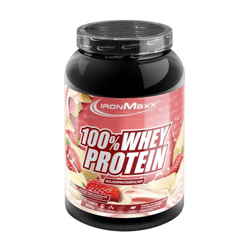 Ironmaxx IRONMAXX 100% WHEY PROTEIN (900g apple cinnamon) (900 g, Erdbeere Weiße Schokolade)