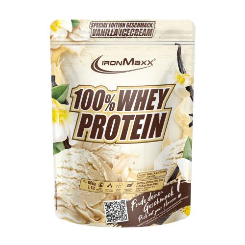 Ironmaxx IRONMAXX 100% WHEY PROTEIN (500g cookies and cream) (500 g, Vanille-Eiscreme)